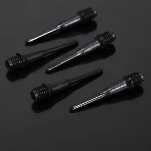 1 Набор (50 шт.) короткая мягкая иголка наконечники для дротиков 4,5 мм Диаметр резьбы. Stubby точек валы Перелёты Безопасность пластиковые дротики аксессуары Dardos