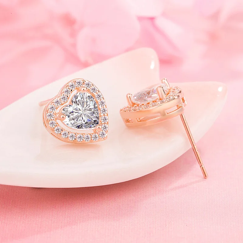 

Новинка 2022 г., серьги в виде Соединенных Штатов для женщин, серьги в форме сердца с инкрустированными бриллиантами, серьги в форме сердца из ...