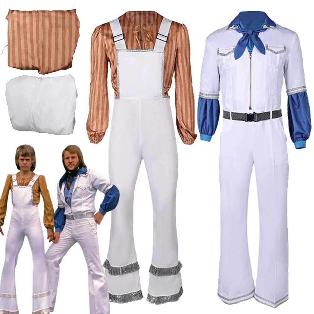 Ретро костюм ABBA для косплея в стиле 70-х Bjorn Ulvaeus фантазия Маскировка мужчин
