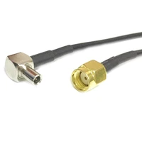 sma ts9 cable ts9 male right angle to rp sma male plug pigtail adapter rg174 1015203050100cm black for 3g modem
