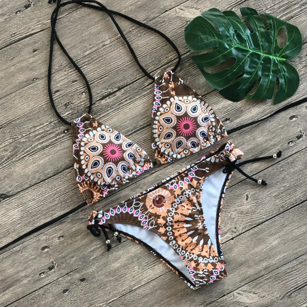 

sexy bikini micro special printing bikini 2 piece set women bikini 2020 woman