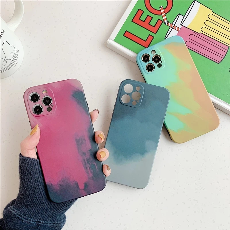 

Magtim Abstract Graffiti Watercolor Phone Case For iPhone 13 12 11 Pro Max XR XS Max 7 8 Plus SE2020 Soft Silicone Back Cover