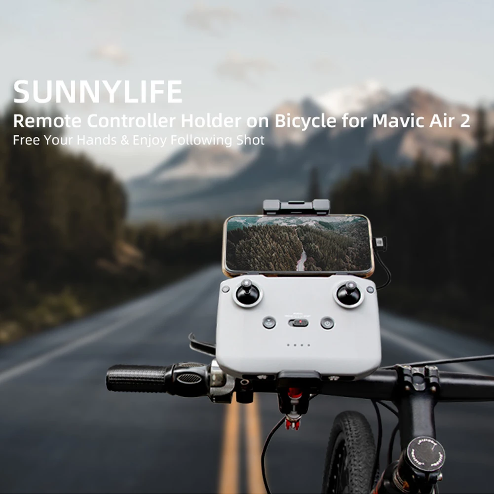 

Кронштейн на руль велосипеда уличный пропеллер украшение для игры для DJI Mavic Air 2 дистанционное управление велосипедный зажим Крепление