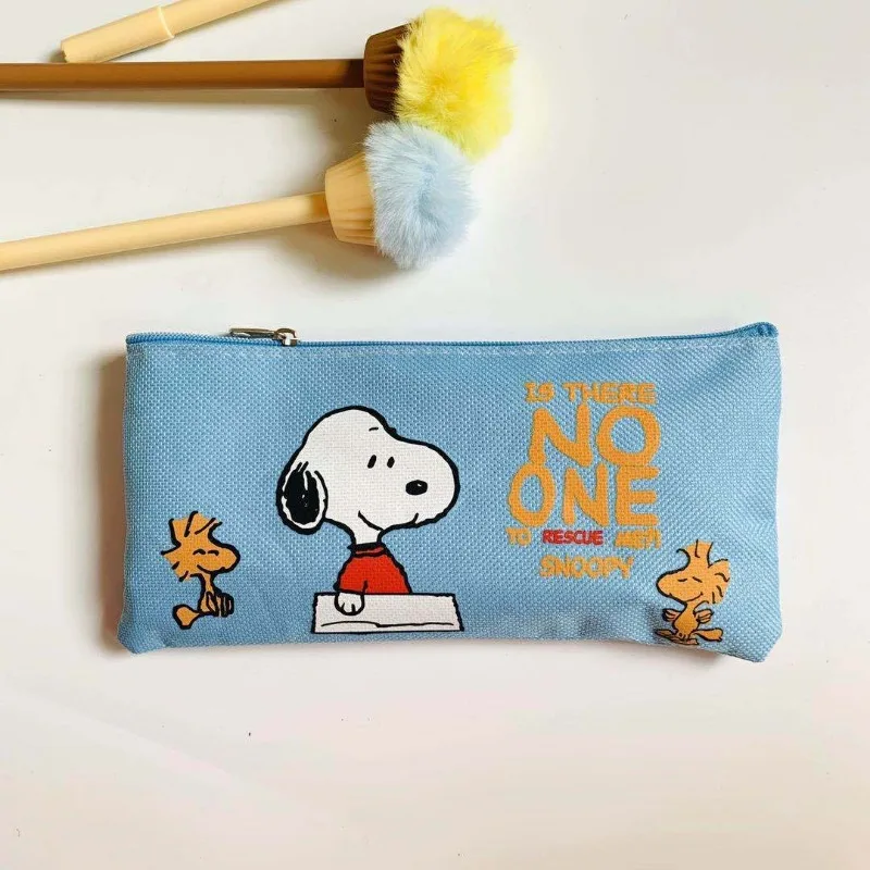 

Пенал Снупи, мультяшный студенческий органайзер, держатель для ручек, сумка для канцелярских принадлежностей, косметичка на молнии, органайзер для губной помады