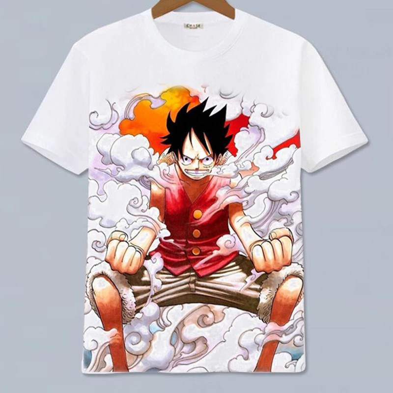 

Anime Luffy Sauron Men Tshirt Women Kawaii Cartoon T-shirt Harajuku Ullzang Fashion Female T-shirt Oversized Tops Clothes