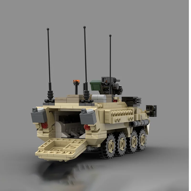 Фото Moc Building Bricks Военная модель M1126 StrykerTank Технология Модульные блоки Праздничные подарки Игрушки для детей DIY Наборы для сборки №2