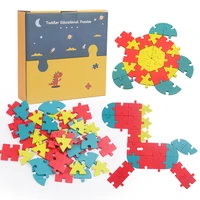 40 pieces of creative fun puzzle childrens early education puzzle geometric shape number and letter variety puzzle kids toys
