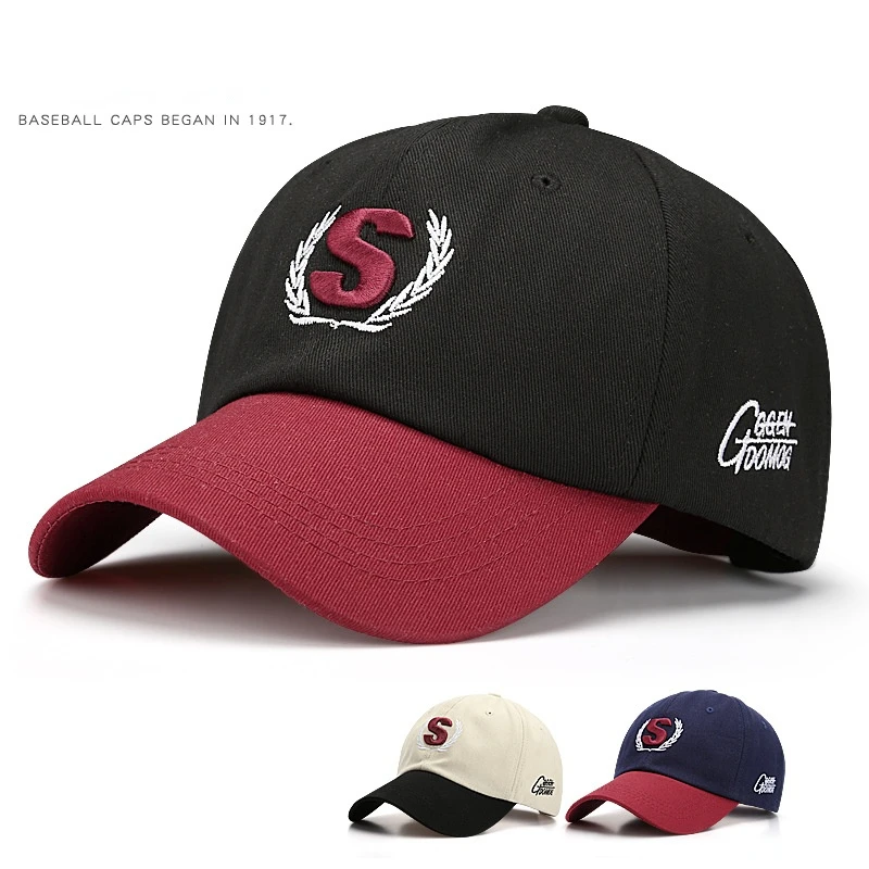 

Vintage Cap Casual Hip-hop Hat Men's Fashion Cap Adjustable Embroidery Versatile Duck Tongue Caps for Men Sports and Leisure