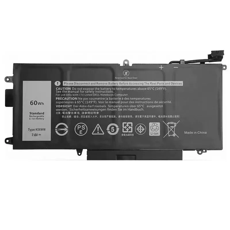 Фото Аккумулятор K5XWW для Dell Latitude 5289 7389 7390 серии 2-в-1 71TG4 725KY N18GG 7.6В 60Втч №2