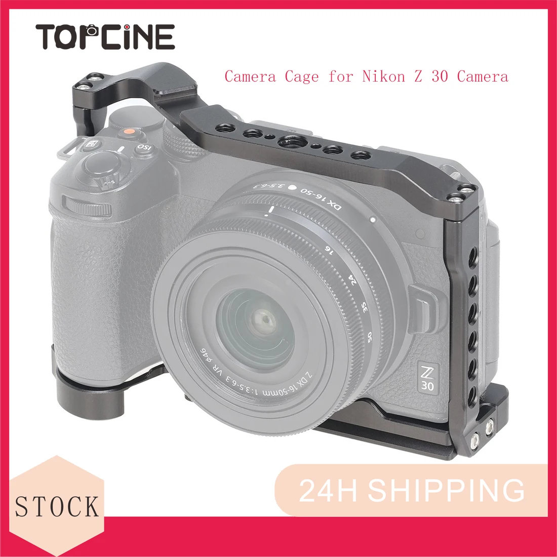 Клетка для камеры Topcine Z30 Nikon Z50 с 3/8-16 установочными отверстиями ARRI и удлинителем
