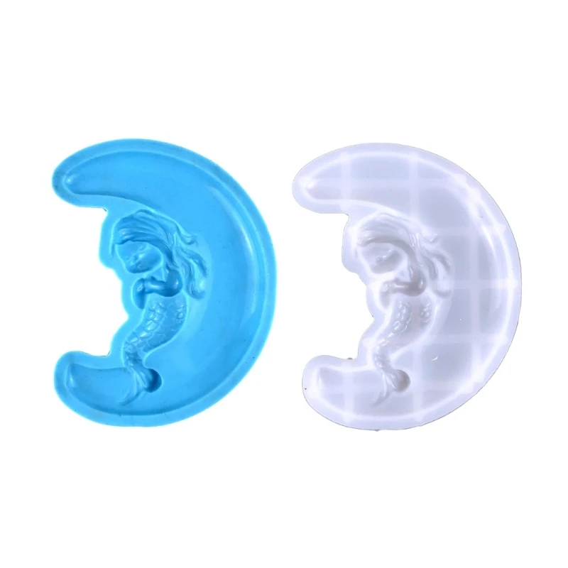 

667E Mermaid Silicone Resin Mold,Mermaid Epoxy Resin Casting Mold for DIY Craft Pendant Jewelry Making Keychain Silicone Mold