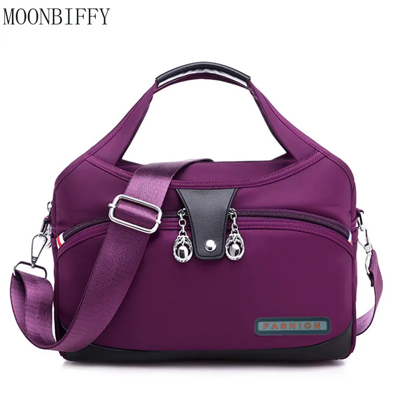 

Водонепроницаемая нейлоновая женская сумка-мессенджер через плечо, Женская Вместительная дорожная сумка через плечо, женские сумки, тоут, сумка