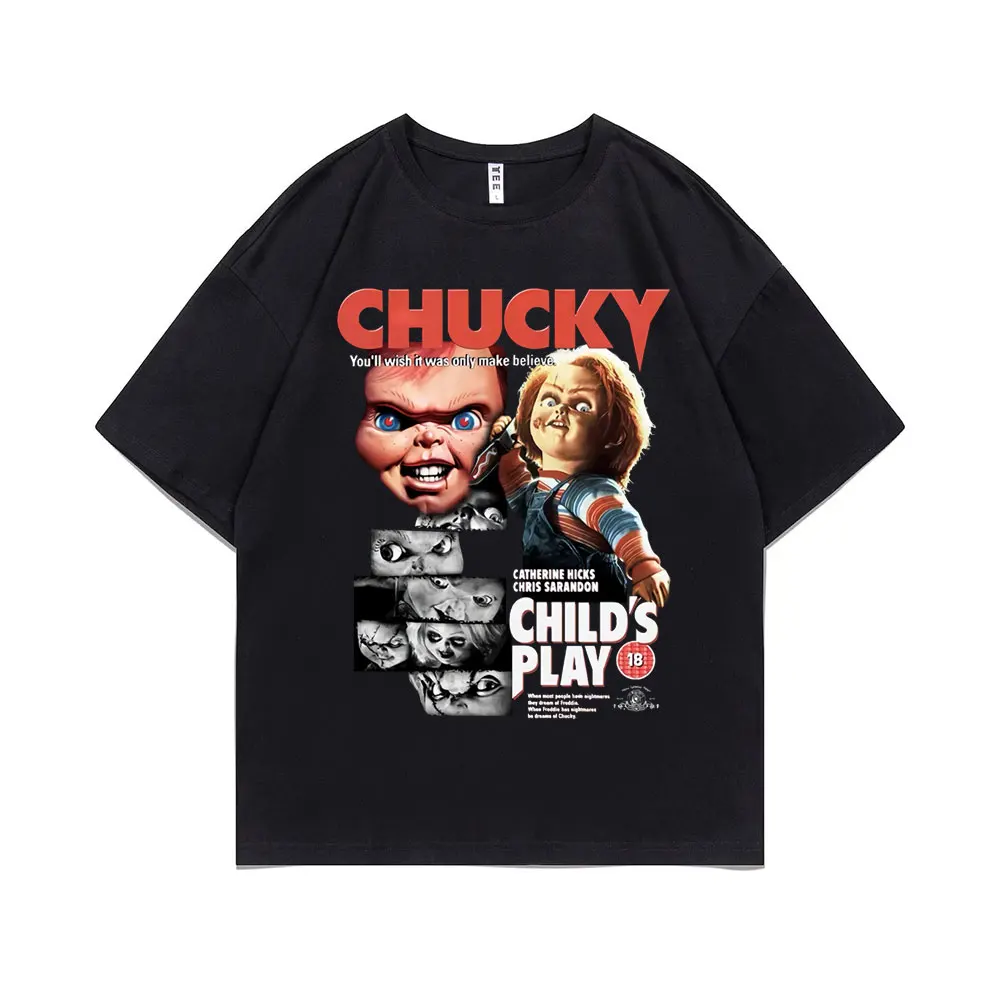 

Vintage Chucky You'll Wish It Was Only Make Believe Tshirt Catherine Hicks Chris Sarandon Child‘s Play T-shirt Men Women T Shirt