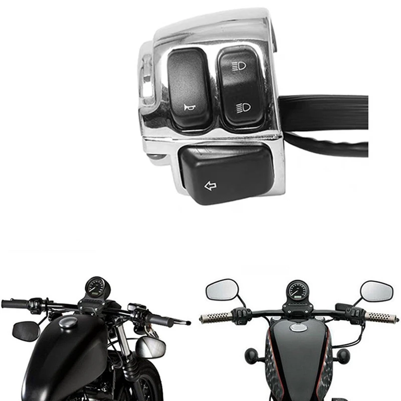 Для XL883 Sportster Dyna V-ROD Softail мотоциклетный переключатель указателя поворота на руле