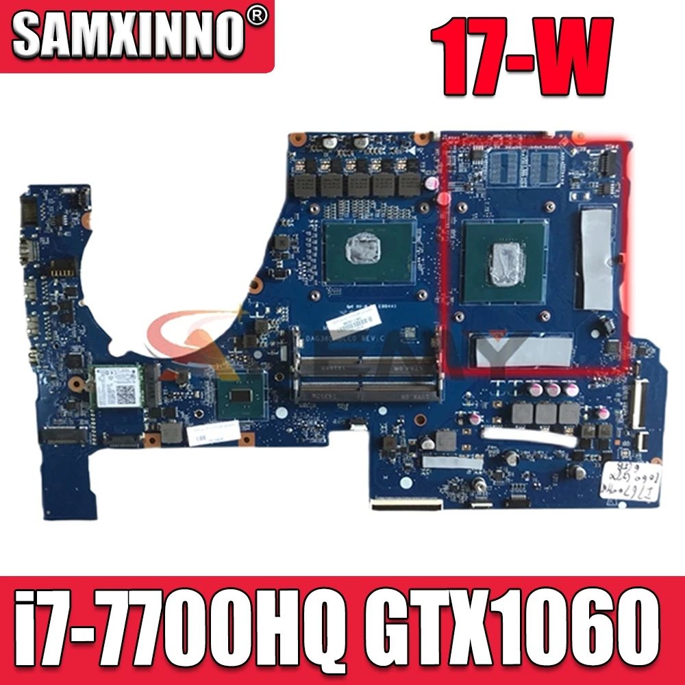 

Akemy for HP OMEN NOTEBOOK 17-W Laptop Motherboard 915552-601 915552-001 G38D DAG38DMBCC0 with i7-7700HQ CPU GTX1060 6GB