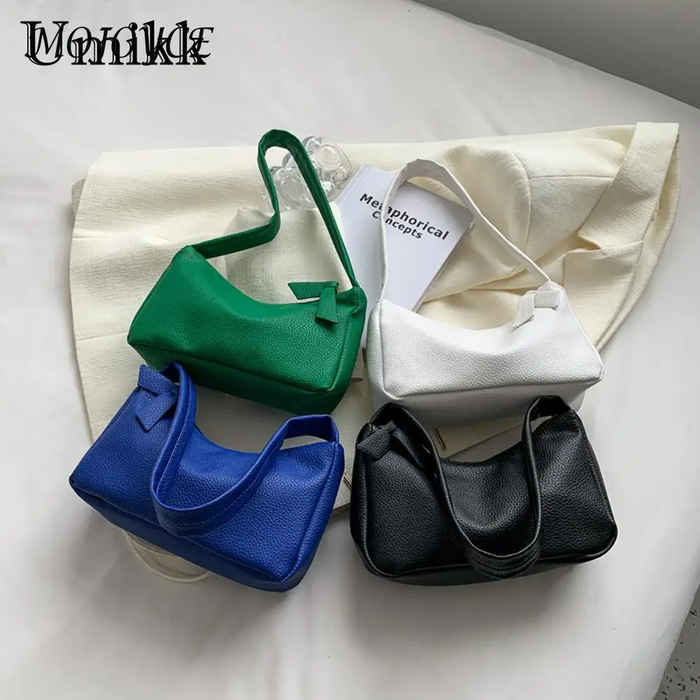 

Vintage Casual PU Leather Shoulder Underarm Bag Ladies Fashion Purse Female Top Handle Totes Handbags Casual Mini Shoulder Bags