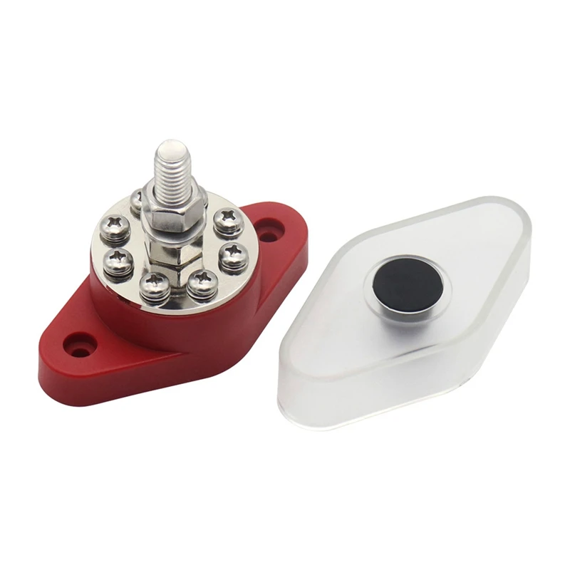 

Car Bus Busbar180a High Current RV Boat Accessories Round Bus Wiring Row Red