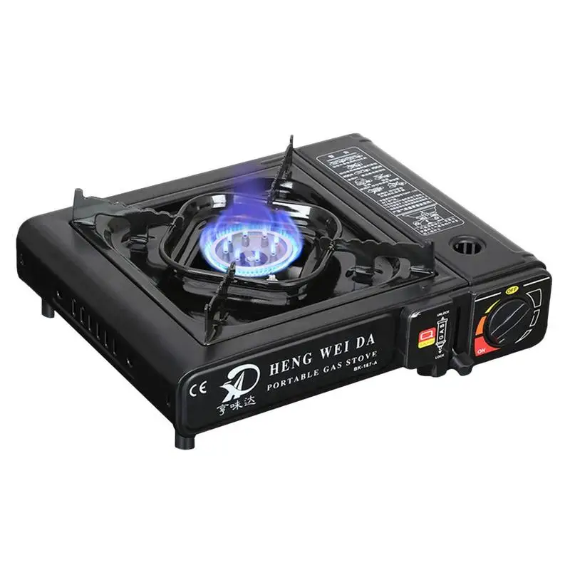 

Outdoor Cassette Stove Foldable Cooking Gas Cassette Furnace Windproof Adjustable Burner Hiking Picnic Equipment For Camping BBQ