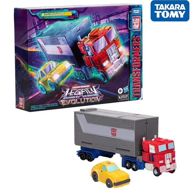 В наличии Трансформеры Legacy Evolution Core Class Optimus Prime &amp Bumblebee Robot фигурка аниме