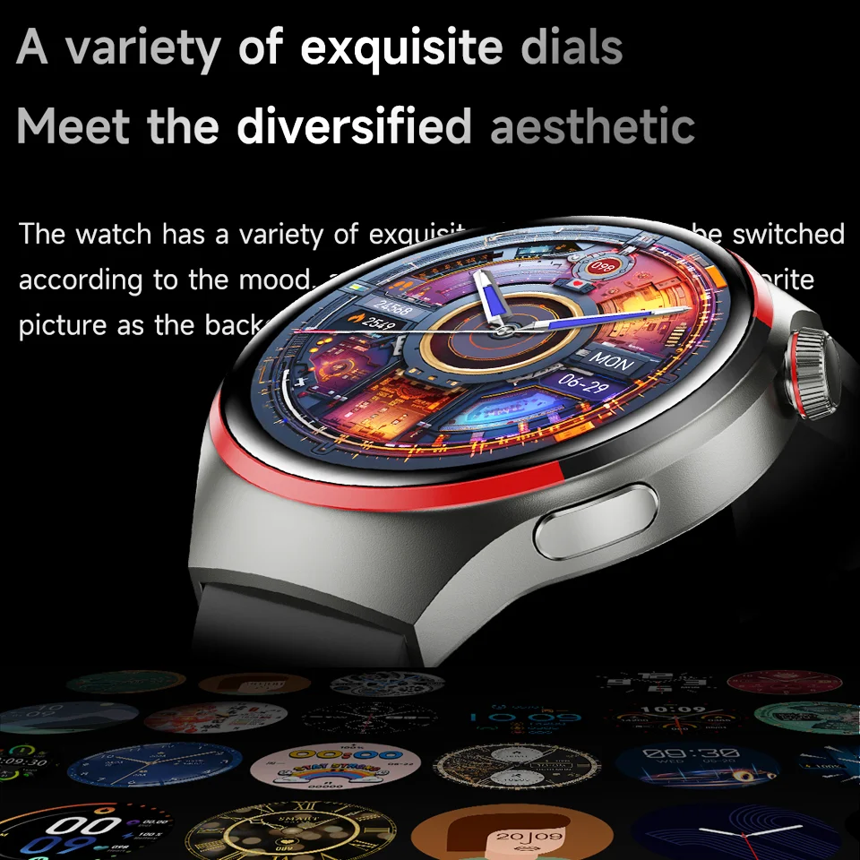 Новые умные часы GT4 Pro Space GPS для мужчин AMOLED HD Экран Bluetooth Вызов NFC IP68