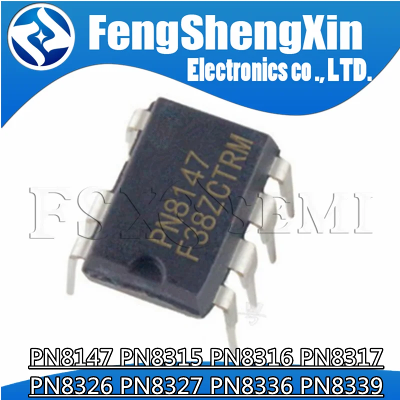 10 шт. PN8147 PN8315 PN8316 PN8317 PN8326 PN8327 PN8336 PN8339 DIP7 ЖК-дисплей с контролем мощности