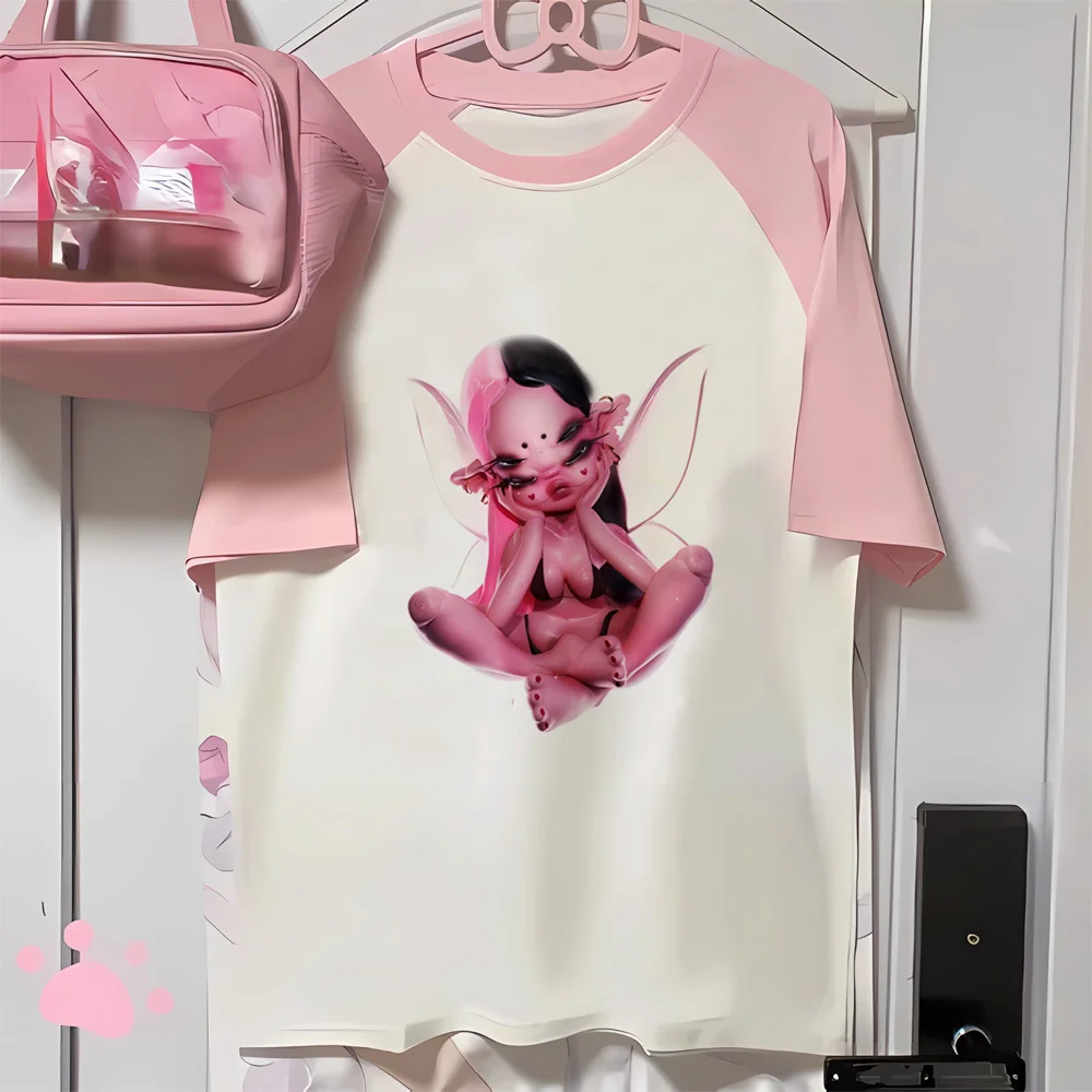 Женская футболка с рисунком в японском стиле 2000s y2k