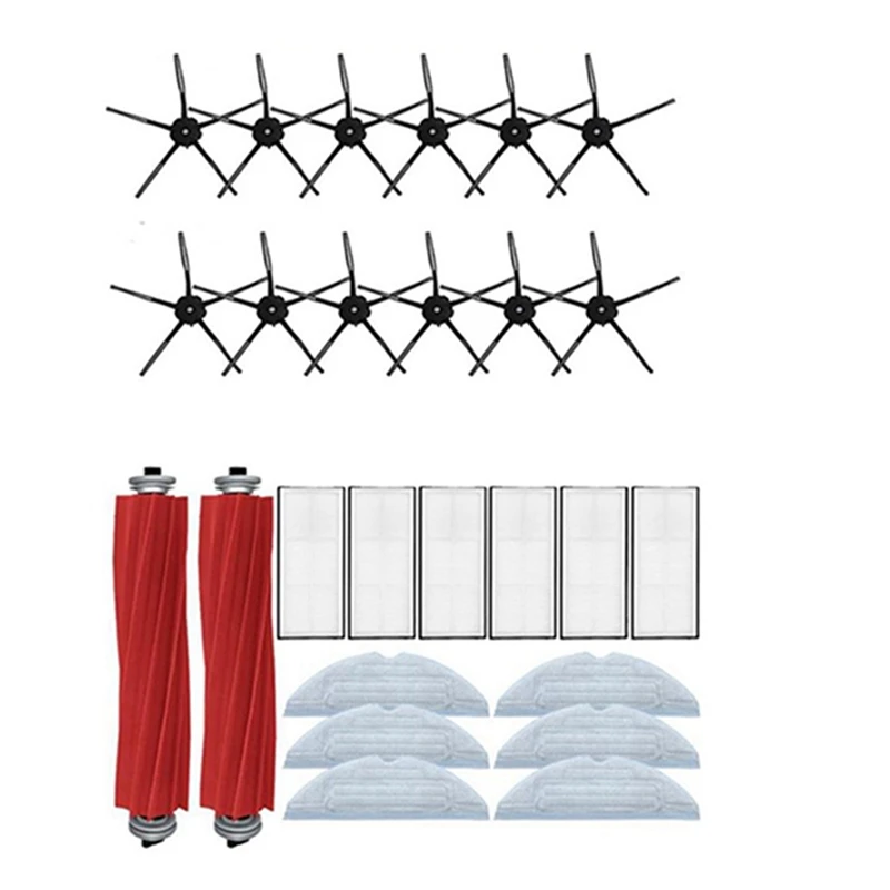 

26Pcs For Xiaomi Roborock S7 T7S Plus Main Side Brush Mops Cloths HEPA Filter Kit Robotic Vacuum Cleaner Accessories