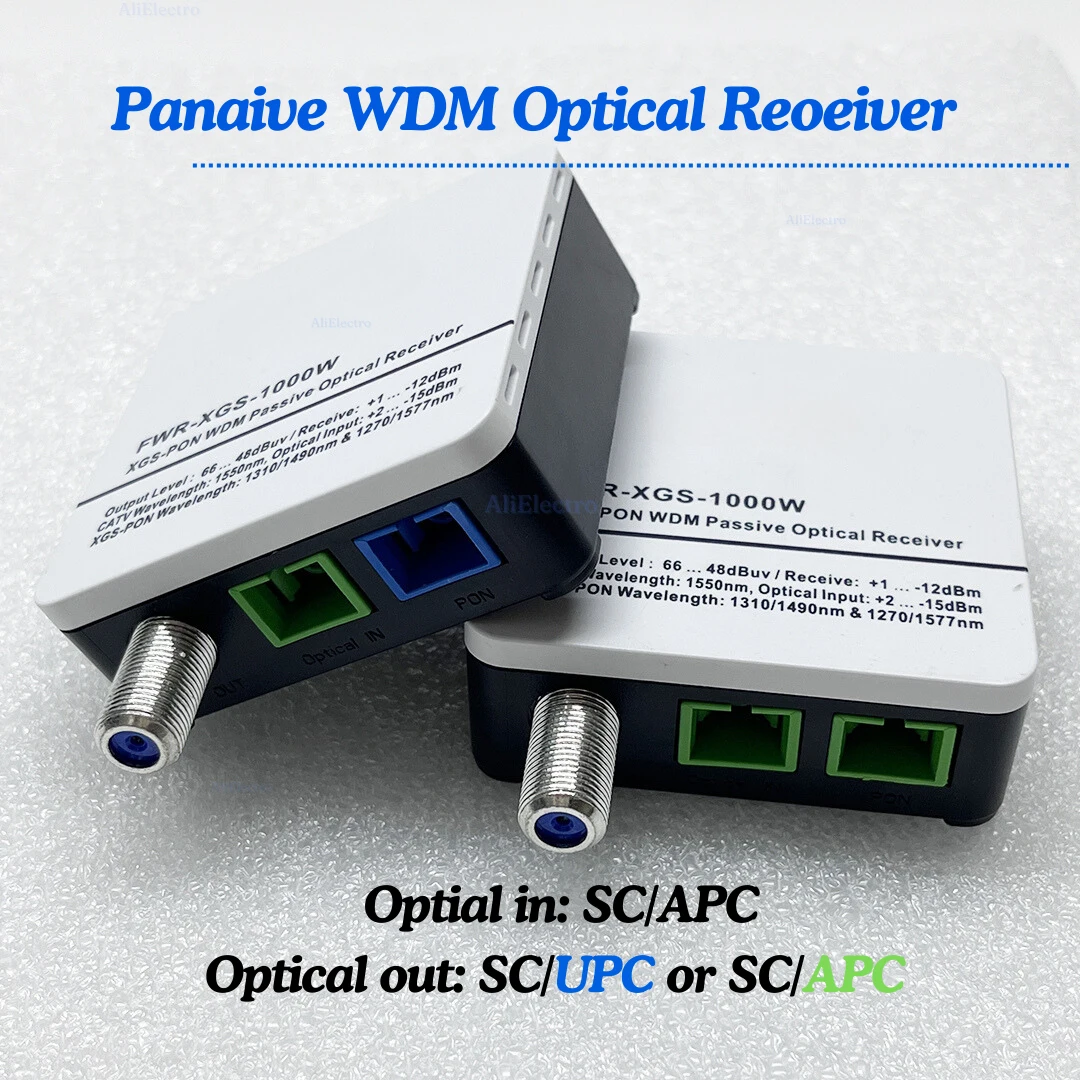 Пассивный оптический приемник FFTX 10G XGS-PON WDM CATV минимодовый пассивный 1550 нм-1 ~-12 дБ