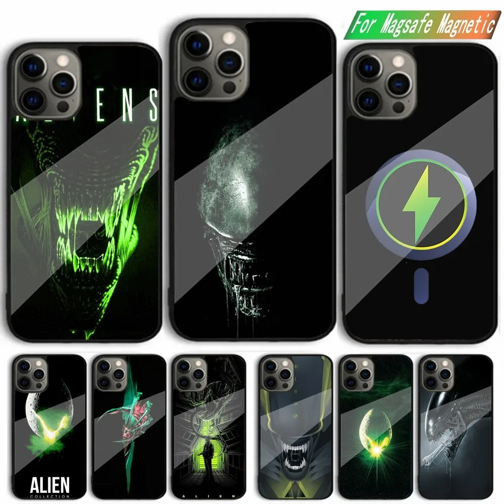 Чехол для телефона Alili Movie Alien ксеноморф iPhone полное покрытие легкий нескользящий