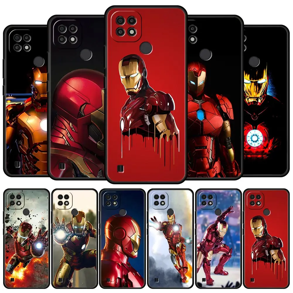 

Cover Case for Realme 6 7 8 8Pro 9 9Pro 7i 8i 9i Pro C3 C11 C15 C21 C21Y C35 GT XT GT2 GTNeo2 Soft Bag Japan Marvel Iron Man