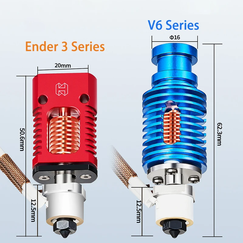 Керамический Hotend для 3D-принтера Ender 3/3 Neo E-3D V6 Prusa I3 MK3 mk2
