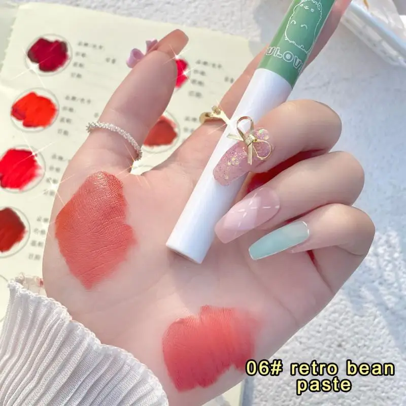 

FuLoving 6 Pcs Lip Gloss Mud Milk Tea Liquid Matte Lipstick Makeup Lasting Moisturizing Beauty Cosmetics Maquillaje New TSLM1