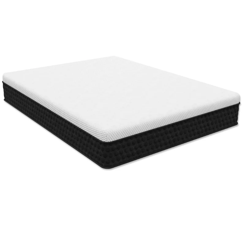 

King - Landon Copper Cool Hybrid Waterfall-Top 12" - Firm Feel White Polyurethane [US Stock]
