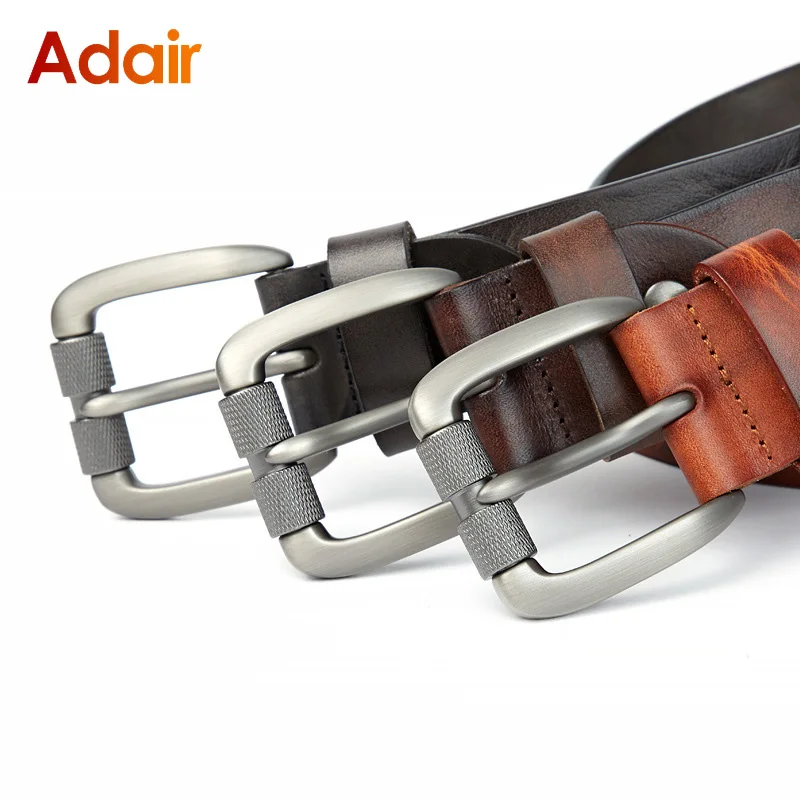 

Мужской винтажный ремень из натуральной воловьей кожи, с пряжкой, TM081