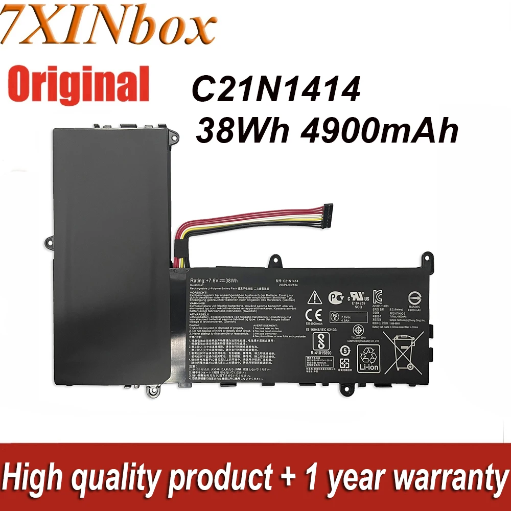 7XINbox 7,6 V 38Wh C21N1414 оригинальная фотоэлектронная книга X205T X205TA фотосессия