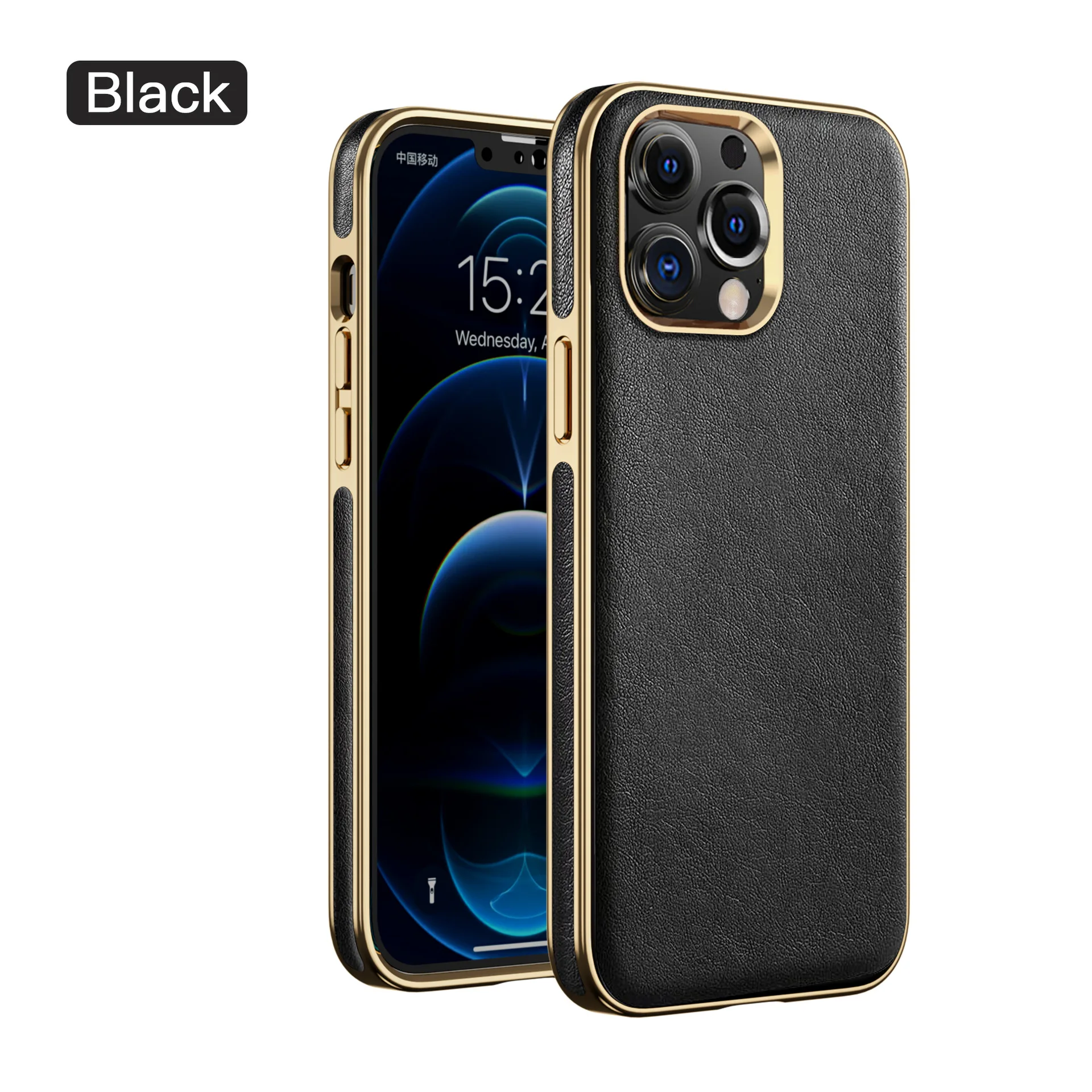 

Кожаный чехол для iphone13Promax с прямыми краями и беспроводным зарядным устройством