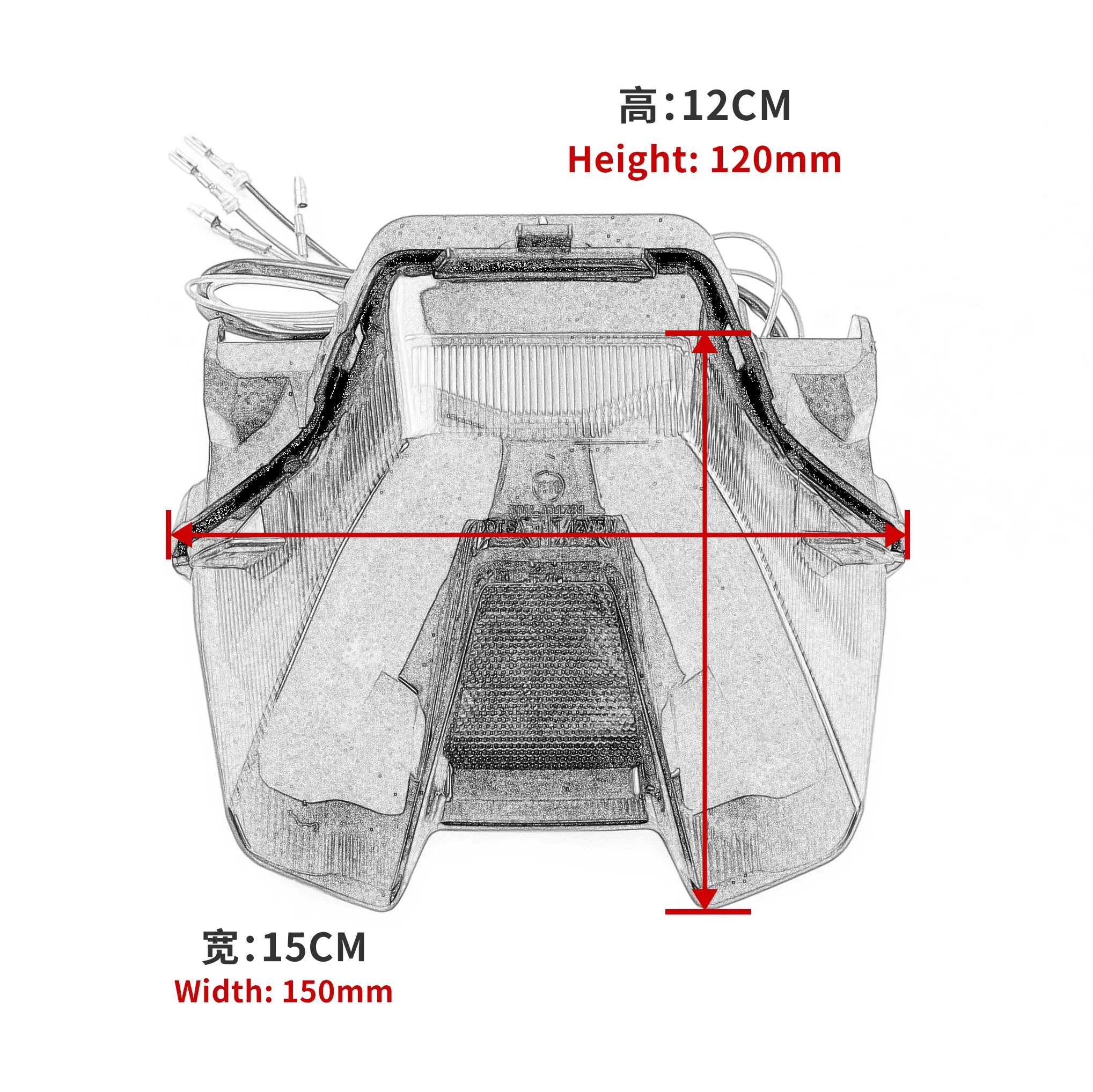 Задний фонарь для мотоцикла подходит YAMAHA MT07 FZ07 MT-07 2021-2023 светодиодный Встроенный