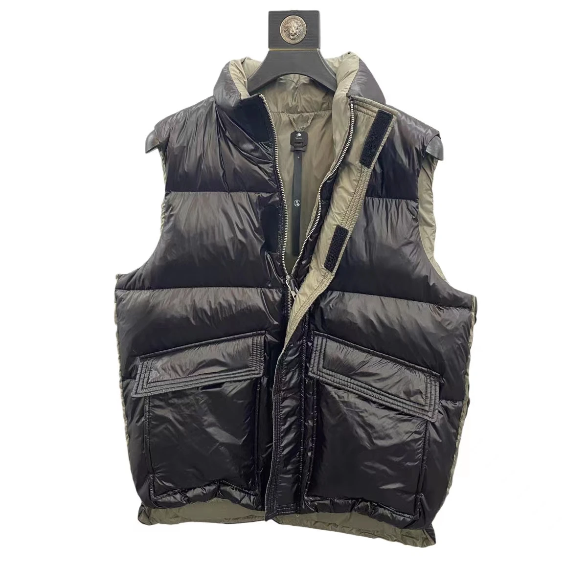 High-end Men's 90 Percent Gray Duck Down Vest High-quality Winter Warm Vests