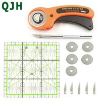 leather craft 45mm rotary cutter leather cutting tool set fabric cutter circular blade diy patchwork sewing tailoring tool