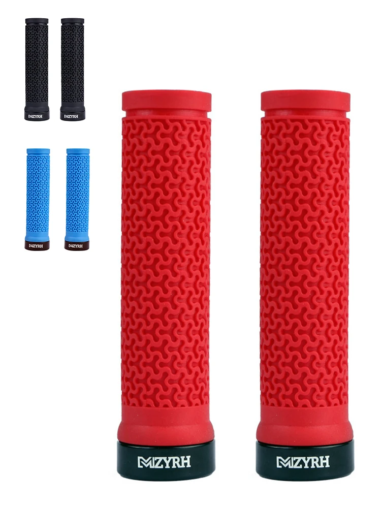 

New MTB Bike Bicycle Handle Bar Grips Super Soft Single-sided Locking Handlebar Cover Texture Non-slip Shock Cycling Accessories