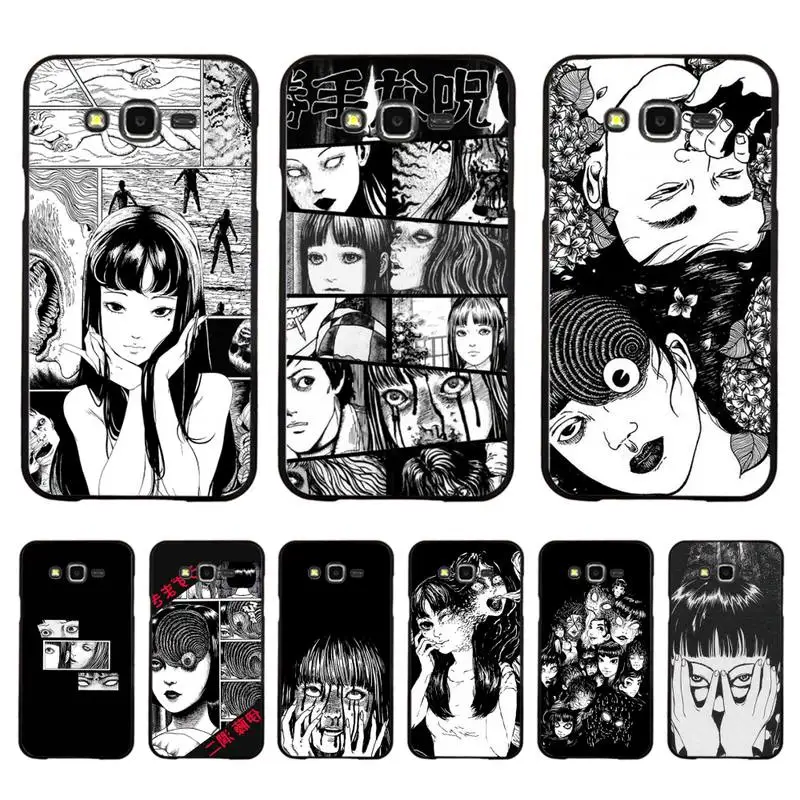 

FHNBLJ Junji Ito Tees Horror Phone Case for Samsung S20 lite S21 S10 S9 plus for Redmi Note8 9pro for Huawei Y6 cover