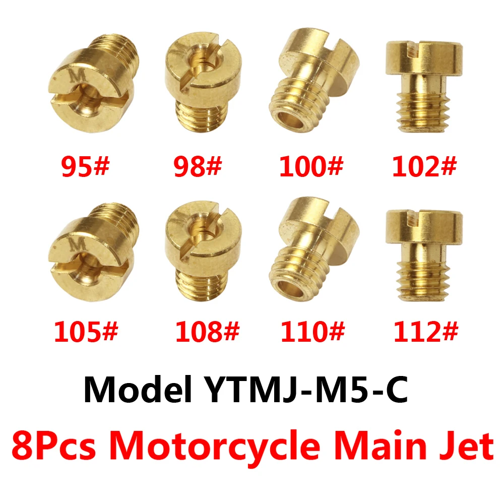 

5 шт./8 шт. основная струя M5 5 мм # 55-150 для карбюратора Dellorto SHA/SHB/UA/UB/PHBG/VHB-CS/VHBT-CS, форсунка карбюратора