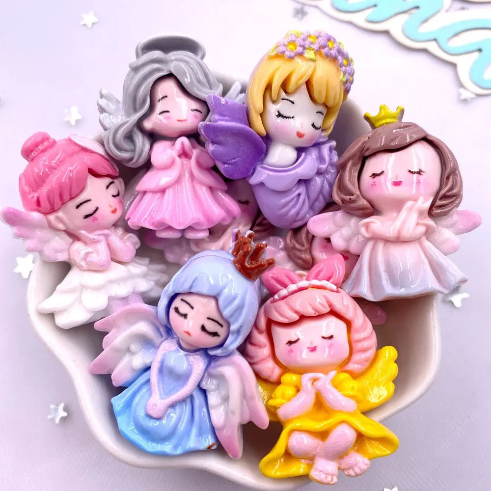 

6 шт. фигурки ангелов из смолы Diy Super Paradise