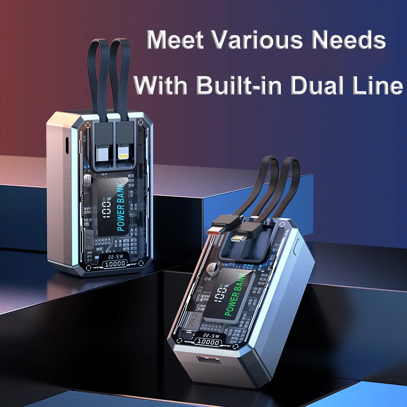 Зарядное устройство для полимерных батарей PD 20 Вт 21700 модная прозрачная коробка