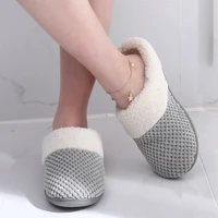 comwarm winter plush slippers fluffy womens memory foam fuzzy slippers coral fleece lined indoor bedroom rubber sole plat shoes