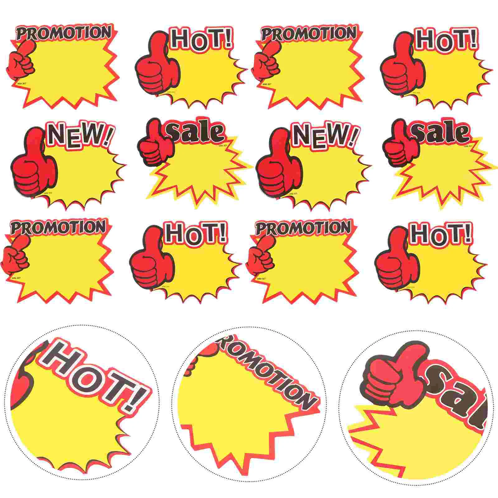 

Blank Star Shape Retail Tags Commodity Price Stickers Sales- Cards