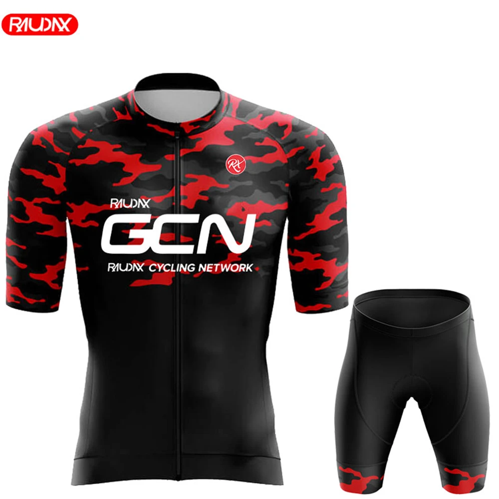 

Комплект велосипедных футболок 2023 Raudax Gcn, летняя одежда для велоспорта с коротким рукавом, одежда для горного велосипеда, одежда для езды на горном велосипеде, мужские футболки