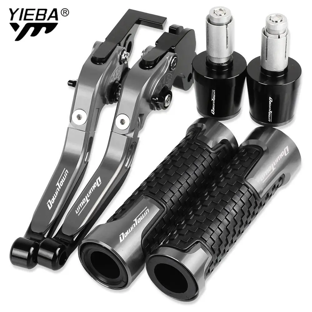 

DOWNTOWN 125 Motorcycle Aluminum Brake Clutch Levers Handlebar Hand Grips ends For YAMAHA DOWNTOWN 125 ALL YEARES