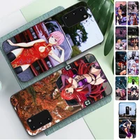 anime girl jdm sports car drift phone case for samsung s10 21 20 9 8 plus lite s20 ultra 7edge