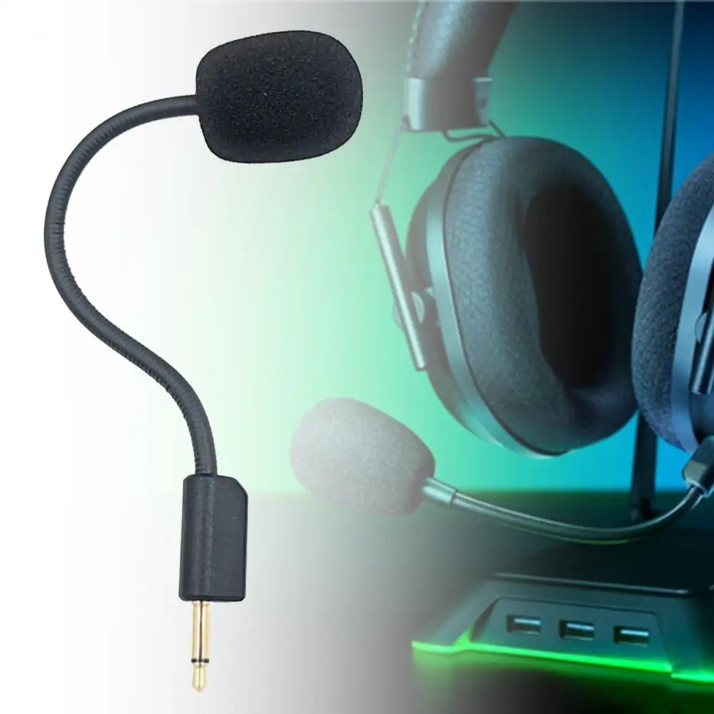 

Mini Flexible Replaceable 3.5mm External Omnidirectional Headset MIC Replacement Headphone MIC Headphone Microphone